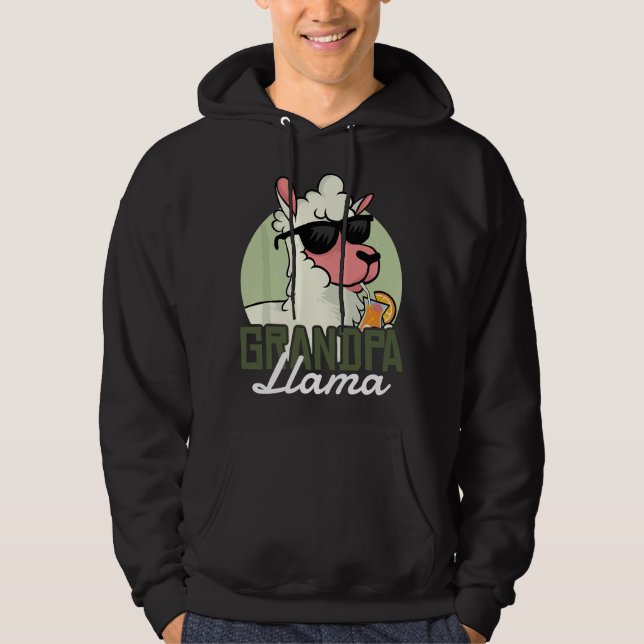 Veste À Capuche Papy Lama  (Devant)
