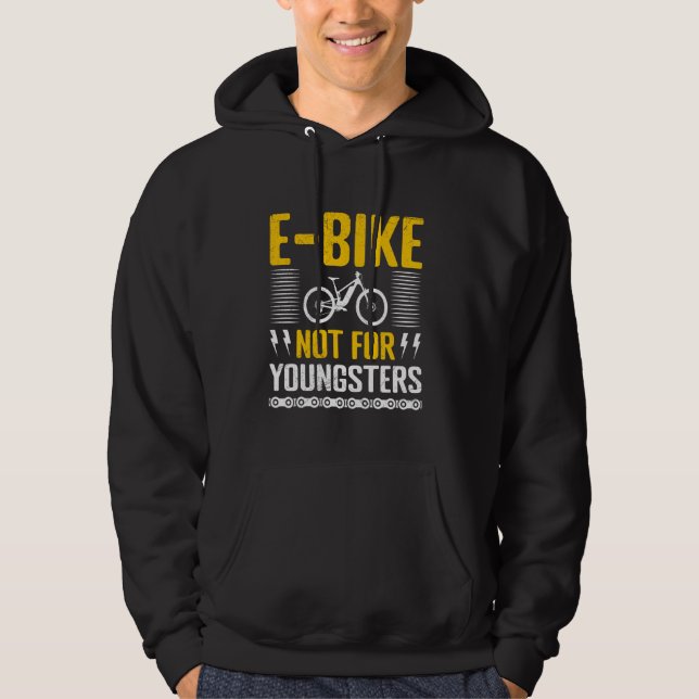 Veste À Capuche Papy VÉLOS ÉLECTRIQUES PAS POUR LES JEUNES VÉLO ÉL (Devant)