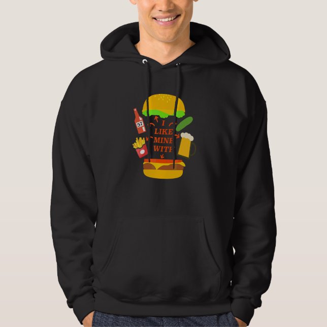 Veste À Capuche Paradis du buffet de cheeseburger  Concert (Devant)