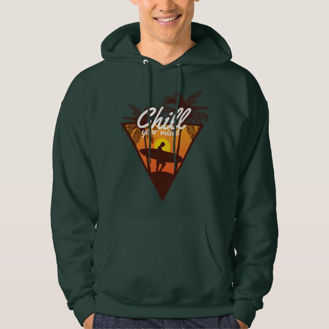 Veste À Capuche Paradis du Surf Apaise ton esprit (Devant)
