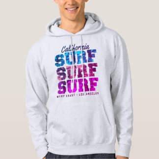 Veste À Capuche Paradis du Surf Côte Ouest Californie Los Angeles