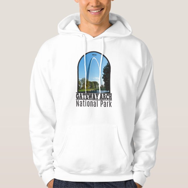 Veste À Capuche Parc national Gateway Arch Missouri (Devant)