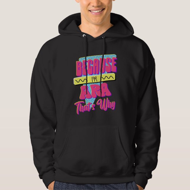 Veste À Capuche Parce que je suis Ara c'est pourquoi (Devant)