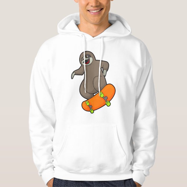 Veste À Capuche Parcelle en skate avec skateboard (Devant)