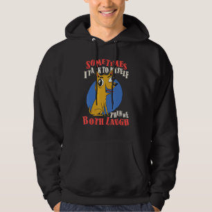 Veste À Capuche Parfois je me parle alors nous rions tous les deux