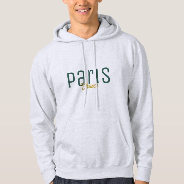Veste À Capuche Paris, France Souvenir (Devant)