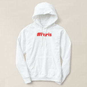 Veste À Capuche "#Paris" Joli Design. Commandez dès maintenant