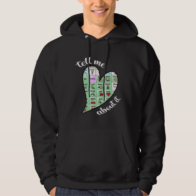Veste À Capuche parle-moi de la pathologie du langage de l'orthoph (Devant)