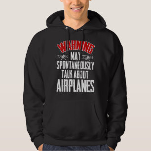 Veste À Capuche Parler D'Avions Pilote Et Avion