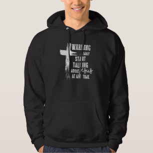 Veste À Capuche Parler Du Christ Croix Graphique Dieu Dans Mon Coe