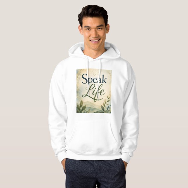 Veste À Capuche Parler la vie (Devant entier)