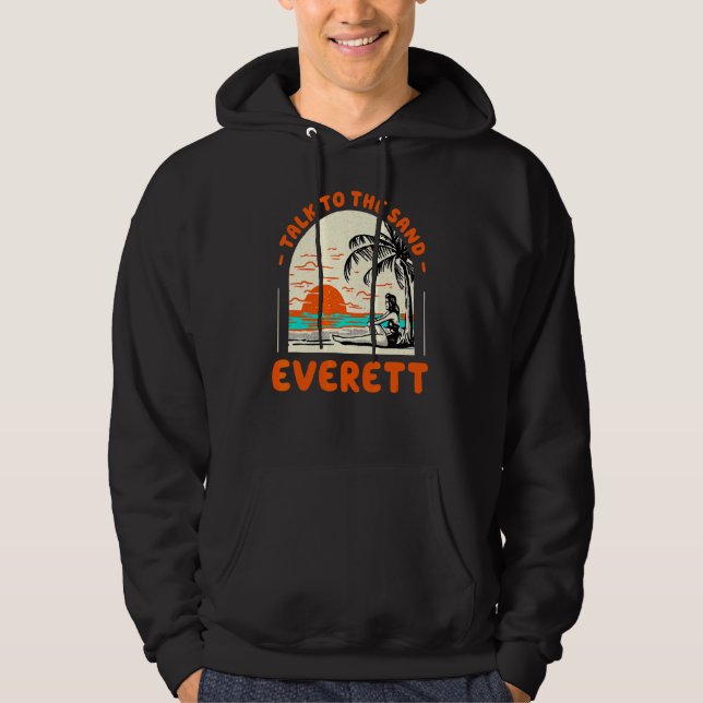 Veste À Capuche Parlez Au Sand Everett Beach Washington Ocean Su (Devant)