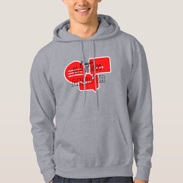 Veste À Capuche Parole Prière avec des mots audacieux  (Devant)