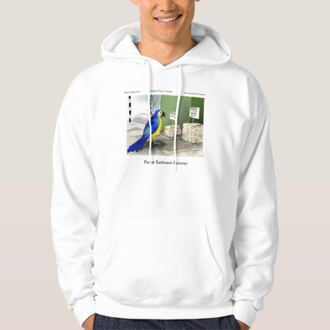 Veste À Capuche Parrot Éléments de Salle de Bain Dessin Animé Drôl (Devant)