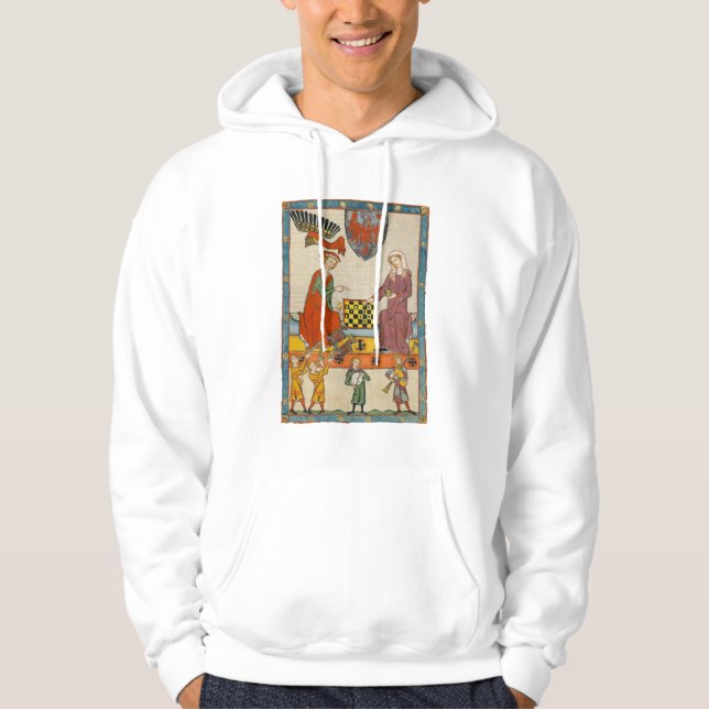 Veste À Capuche Partie d'échecs Codex Manesse XIVe siècle (Devant)