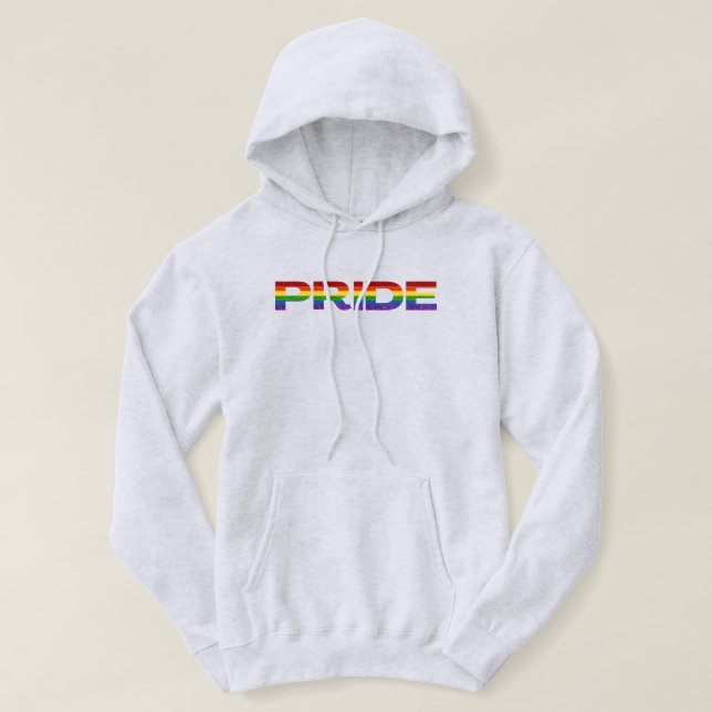 Veste À Capuche PARTIES SCINTILLANT LGBT Rainbow Pride (Design devant)