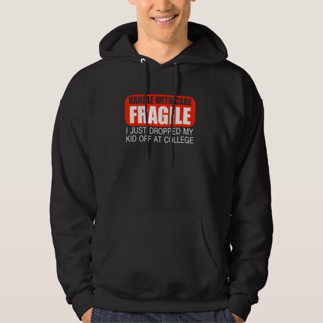 Veste À Capuche Partir Pour L'Université Déposer Pour Maman Handle (Devant)
