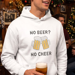 Veste À Capuche Pas de bière, pas de joie, humour de Noël