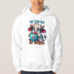 Veste À Capuche Pas de café, pas de travail