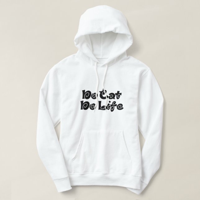 Veste À Capuche Pas de chat, pas de vie (Design devant)