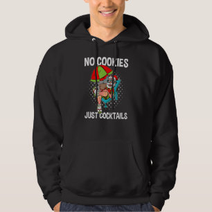 Veste À Capuche Pas De Cookies Juste Des Cocktails Père Noël Pour