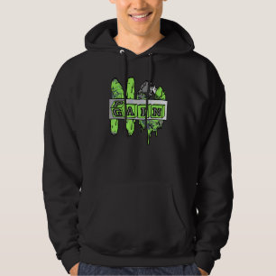 Veste À Capuche Pas de douleur, pas de gain Yup Rétro Haricot Vert