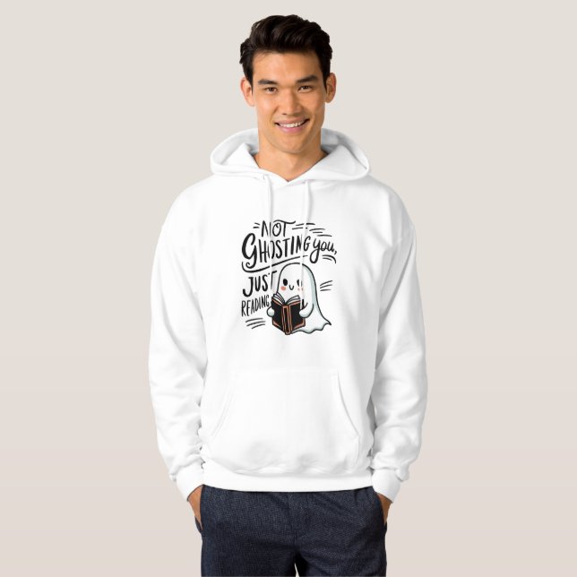 Veste À Capuche Pas de fantômes, juste de lire (Devant entier)