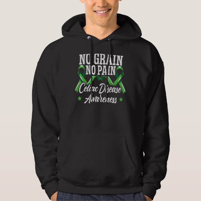 Veste À Capuche Pas de grain Pas de douleur Mois de sensibilisatio (Devant)