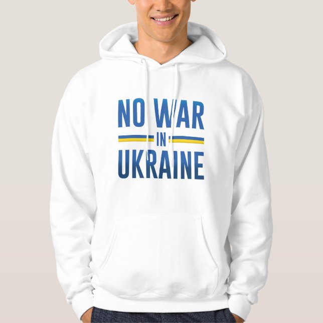 Veste À Capuche Pas De Guerre En Ukraine (Devant)