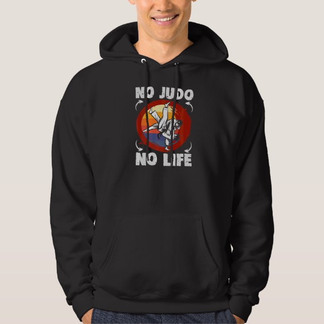 Veste À Capuche Pas de Judo Pas d'instructeur de vie Judo (Devant)