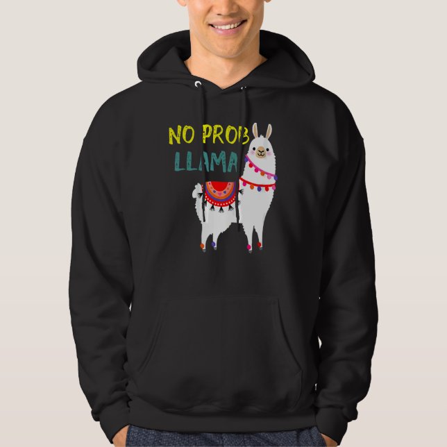 Veste À Capuche Pas de Prob Llama Llama Alpaca (Devant)