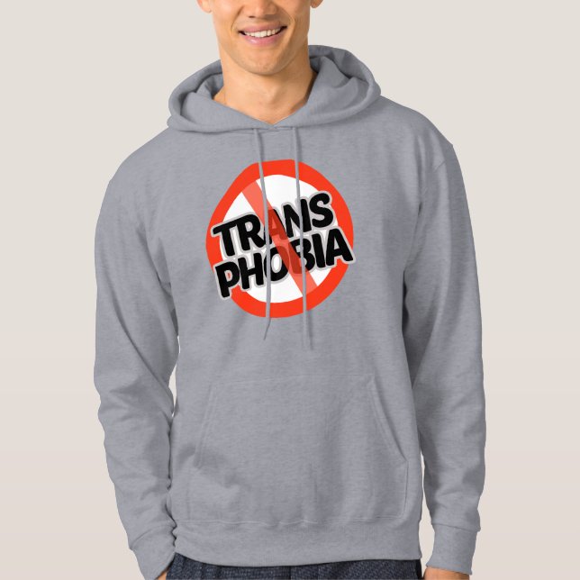 Veste À Capuche Pas de transphobie (Devant)