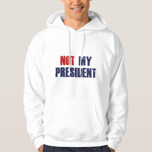 Veste À Capuche Pas mon président (Devant)