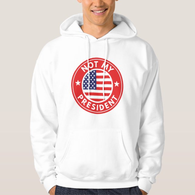 Veste À Capuche Pas mon président (Devant)