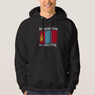 Veste À Capuche Pas mongol mais drapeau national inspirant de sout