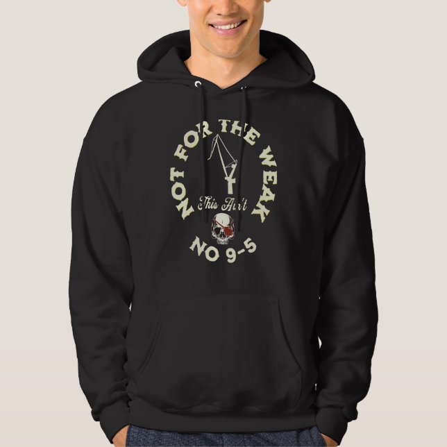 Veste À Capuche Pas pour les faibles Ce n'est pas non 9 5 1 (Devant)