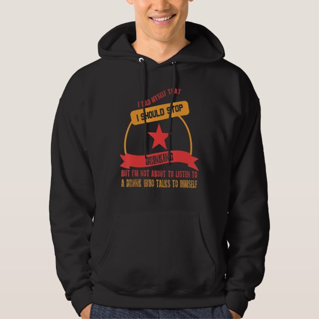 Veste À Capuche Pas Sur Le Point D'Écouter Un Drôle Drôle Qui Dit (Devant)