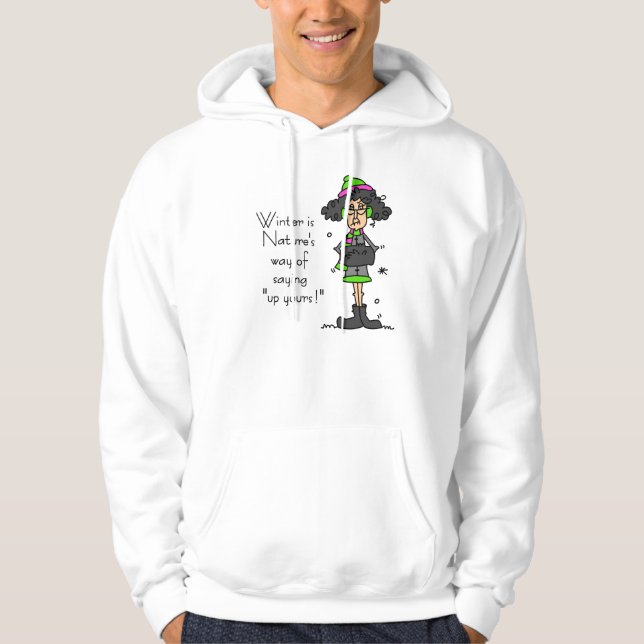 Veste À Capuche Pas un fan d'hiver (Devant)