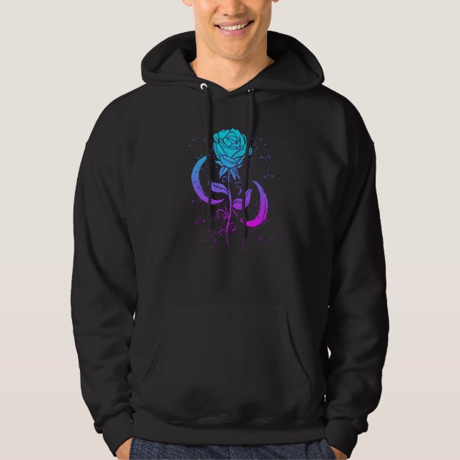 Veste À Capuche Pastel Goth Déplaisant gothique Rose de cuisine Wi (Devant)