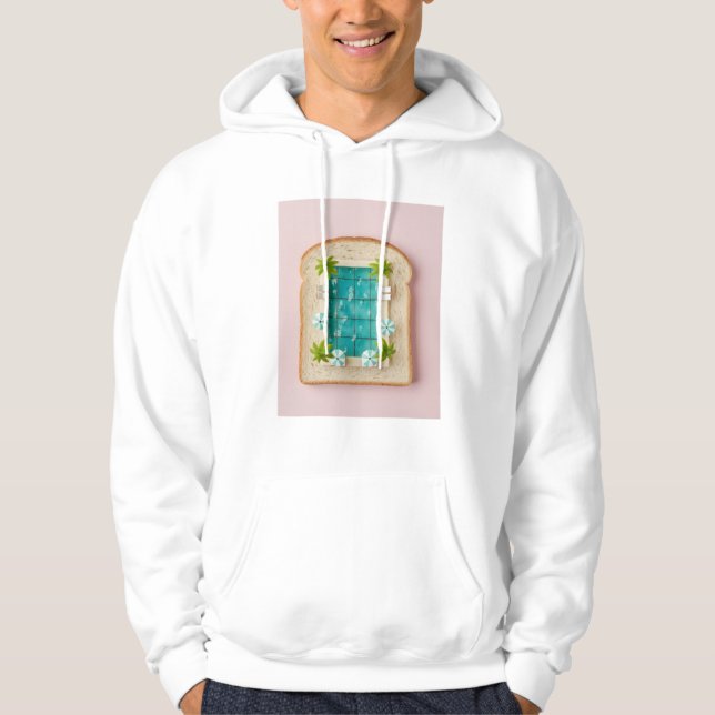 Veste À Capuche Pastel Vaporwave Pool Toast (Devant)