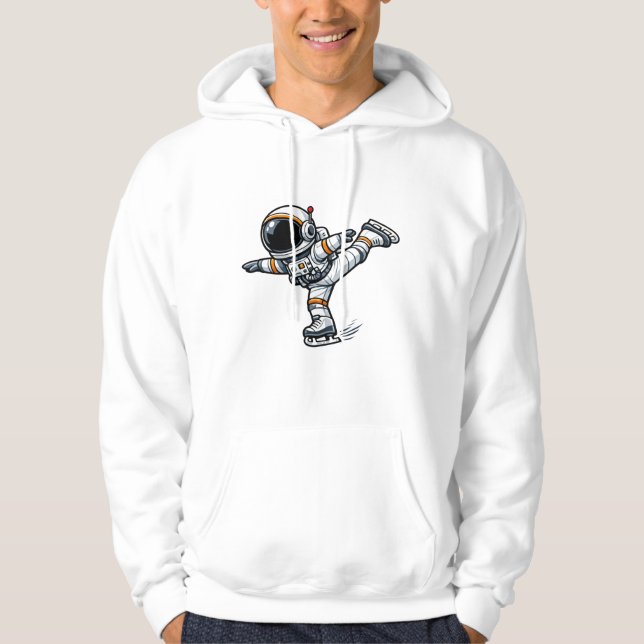 Veste À Capuche Patinage Artistique Astronaute (Devant)