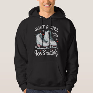 Veste À Capuche Patinage Artistique Juste une fille qui aime I