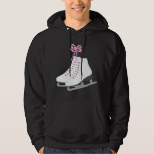 Veste À Capuche Patins à glace pour filles avec lacets roses pour
