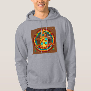 Veste À Capuche Patrimoine du café colombien : dessin animé coloré