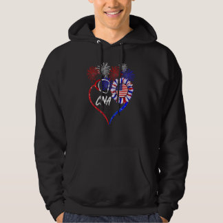 Veste À Capuche Patriotique Nurse Can 4 juillet American Flag Sunf