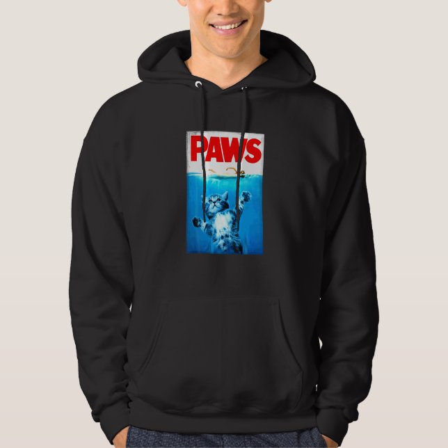 Veste À Capuche Pattes pour chat et requin (Devant)