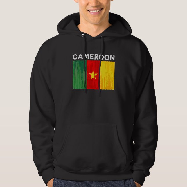 Veste À Capuche Pavillon du Cameroun Vintage (Devant)