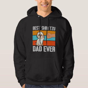 Veste À Capuche Paw To Hand Best Shih Tzu Chien Papa Jamais Heureu