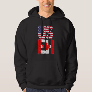 Veste À Capuche Pays du drapeau américain Feuille d'érable canadie