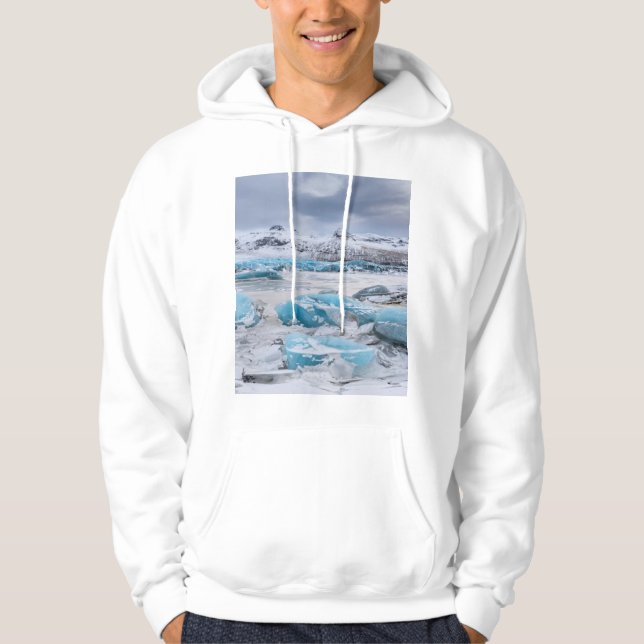 Veste À Capuche Paysage de glace de glacier, Islande (Devant)